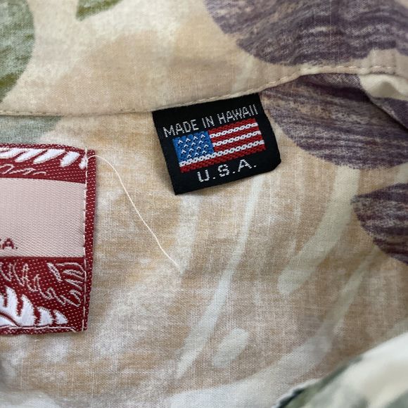 Vintage RJC‎ Hawaiian Camp Shirt Mens 2XL Surf Made in Hawaii USA Preppy - Picture 5 of 9